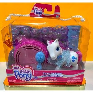 MY LITTLE PONY G3 NWT 2003 DANCE JAMBOREE WITH BLOSSOMFORTH DRESS UP DANCIN FUN